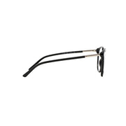 Burberry BE 2128 3001 Phantos Plastic Black Eyeglasses with Logo Stamped Demo Lenses