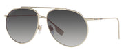 Burberry BE 3138 11098G Pilot Metal Gold Sunglasses with Gray Gradient Lens
