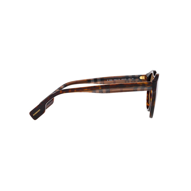 Burberry BE 4359F 399173 Phantos Plastic Brown Sunglasses with Dark Brown Lens