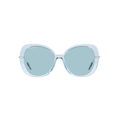 Burberry BE 4374F 402380 Butterfly Plastic Blue Sunglasses with Blue Lens