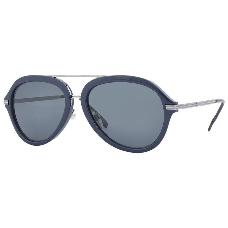 Burberry BE 4377 403487 Pilot Plastic Blue Sunglasses with Dark Grey Lens