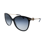 Bvlgari BV 8201B 501/T3 Cat-Eye Plastic Black Sunglasses with Grey Gradient Polarized Lens