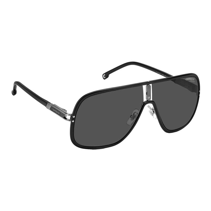 Carrera CA Flaglab11 003_IR Rectangle Metal Black Sunglasses with Grey Lens