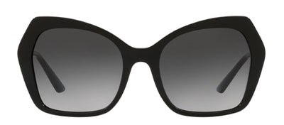 Dolce & Gabbana DG 4399F 501/8G Butterfly Plastic Black Sunglasses with Gray Gradient Lens
