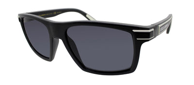 Dolce & Gabbana DG 6160 310181 Rectangle Plastic Grey Sunglasses with Grey Polarized Lens