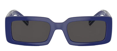 Dolce & Gabbana DG 6187 309487 Rectangle Plastic Blue Sunglasses with Grey Lens