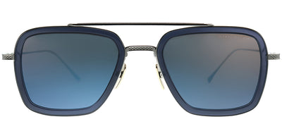 Dita DT 7806 A-SMK-PLD-52 Square Plastic Grey Sunglasses with Grey Blue Mirror AR Lens