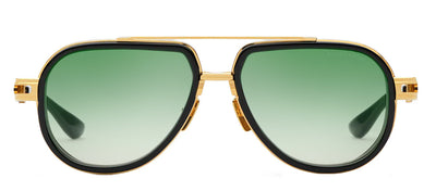 Dita DT DTS441 A-01 Aviator Metal Black Sunglasses with Green Gradient Lens