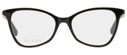 Gucci GUCCI LOGO GG 1360O 001 Cat-Eye Plastic Black Eyeglasses with Logo Stamped Demo Lenses