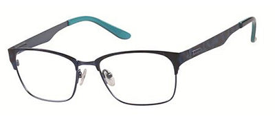 Guess GU 2470 S13 Square Metal Black Eyeglasses with Logo Stamped Demo Lenses