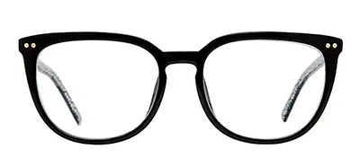 Kate Spade KS Albi/BB 807 Square Plastic Black Eyeglasses with Clear Blue Block Lens