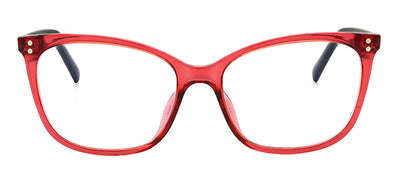 Kate Spade KS Aubree 0T7 Cat-Eye Plastic Red Eyeglasses with Clear Blue Block Coating Lens
