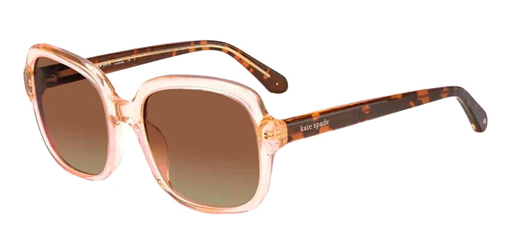 Kate Spade KS Babbette/G/S 35J Square Plastic Pink Sunglasses with Brown Gradient Lens