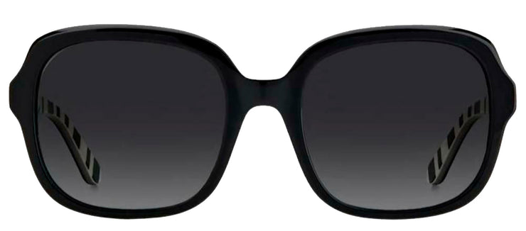 Kate Spade KS Babbette/G/S 807 Square Plastic Black Sunglasses with Grey Polarized Lens