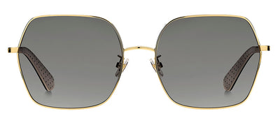 Kate Spade KS Eloy/F/S 807 Square Metal Black Sunglasses with Grey Polarized Lens