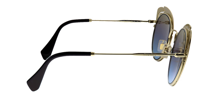 Miu Miu MU 57TS 130152 Cat-Eye Metal Brown Sunglasses with Pink Gradient Lens