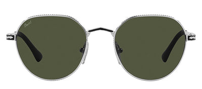 Persol PO 2486S 111331 Phantos Metal Silver Sunglasses with Green Lens