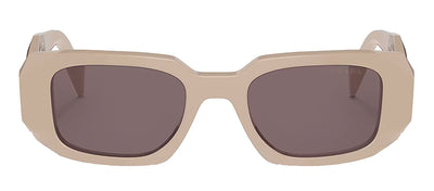 Prada PR 17WS VYJ6X1 Rectangular Plastic Brown Sunglasses with Brown Lens