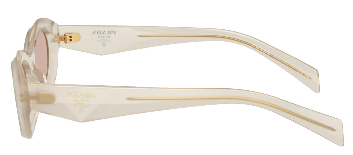 Prada PR 26ZS 12V4I2 Opal Milk Plastic Oval Sunglasses Brown Lens Kits.com -- Prada 0PR 26ZS main image 2