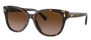 Ralph by Ralph Lauren RA 5305U 500313 Cat-Eye Plastic Havana Sunglasses with Brown Gradient Lens