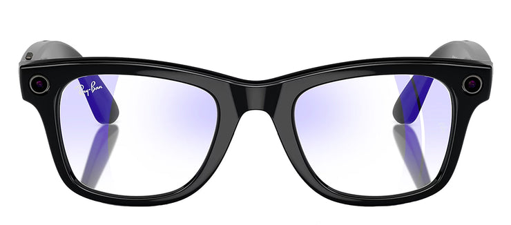 Ray-Ban META RW 4006 601/SB Wayfarer Plastic Black Eyeglasses with Clear Blue Block Lens
