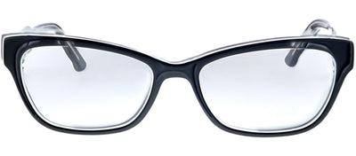 Swarovski SK 5033 003 Square Plastic Black Eyeglasses with Logo Stamped Demo Lenses