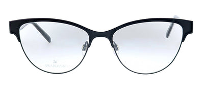 Swarovski SK 5220 005 Cat-eye Metal Black Eyeglasses with Logo Stamped Demo Lenses