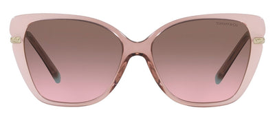 Tiffany & Co. TF 4190 83459T Cat-Eye Plastic Pink Gradient Milky Pink Sunglasses with Purple Gradient Lens