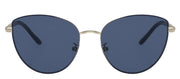 Tory Burch TY 6091 332480 Cat Eye Metal Gold Sunglasses with Navy Solid Color Lens