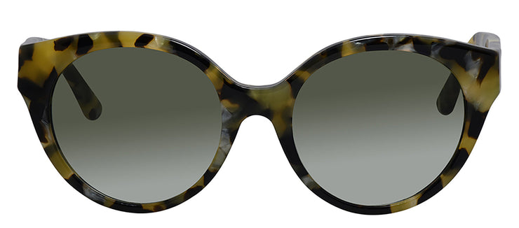 Tory Burch TY 7087 16128E Cat Eye Plastic Dark Havana Sunglasses with Green Gradient Lens