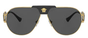 Versace VE 2252 100287 Aviator Metal Gold Sunglasses with Grey Lens