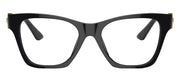 Versace VE 3341U GB1 Cat-Eye Plastic Black Eyeglasses with Logo Stamped Demo Lenses