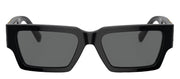 Versace ICONIC VE 4459 GB1/87 Rectangle Plastic Black Sunglasses with Grey Lens