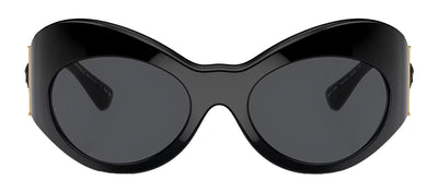 Versace VE 4462 GB1/87 Fashion Plastic Black Sunglasses with Grey Lens