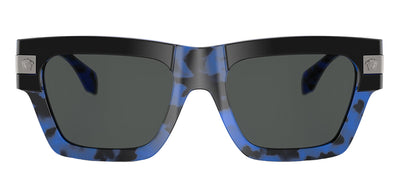 Versace VE 4464 545887 Rectangle Plastic Blue Sunglasses with Grey Lens