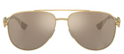 Versace Kids VK 2002 10025A Aviator Metal Gold Sunglasses with Brown Mirror Lens