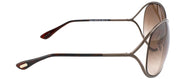 Tom Ford Miranda TF 130 36F Fashion Metal Brown Sunglasses with Brown Gradient Lens
