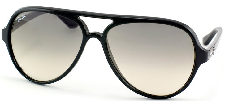 Ray-Ban RB 4125 601/32 Aviator Plastic Black Sunglasses with Grey Gradient Lens