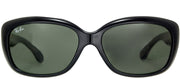 Ray-Ban RB 4101 601 Rectangle Plastic Black Sunglasses with Green Lens
