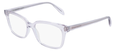 Alexander McQueen AM 0243O 005 Square Acetate Purple Eyeglasses with Demo Lens