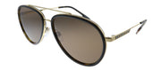 Burberry Oliver BE 3125 101773 Aviator Metal Gold Sunglasses with Brown Lens