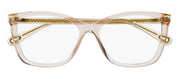 Chloe CH 0118O 003 Cat-Eye Plastic Pink Eyeglasses with Logo Stamped Demo Lenses