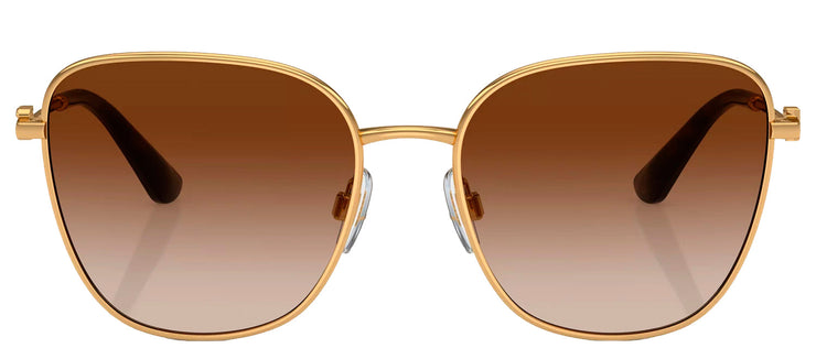Dolce & Gabbana DG 2293 02/13 Butterfly Metal Gold Sunglasses with Brown Gradient Lens