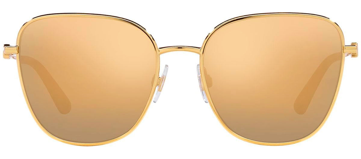 Dolce & Gabbana DG 2293 02/7P Gold Metal Butterfly Sunglasses Gold Mirror Lens Dolce & Gabbana - Butterfly Sunglasses with DG Logo - Gold  main image 3