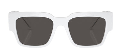 Dolce & Gabbana DG 6184 331287 Square Plastic White Sunglasses with Grey Lens