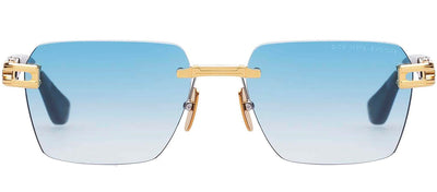 Dita META-EVO ONE DT DTS147 A-03 Rimless Metal Gold Sunglasses with Blue Gradient Lens