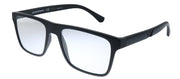 Emporio Armani EA 4115 58011W Rectangle Plastic Black Sunglasses with Clear Clip On Lens