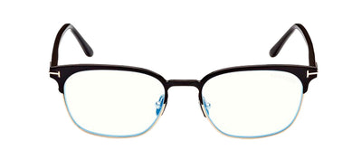 Tom Ford FT 5799-B 005 Square Metal Black Eyeglasses with Clear Lens