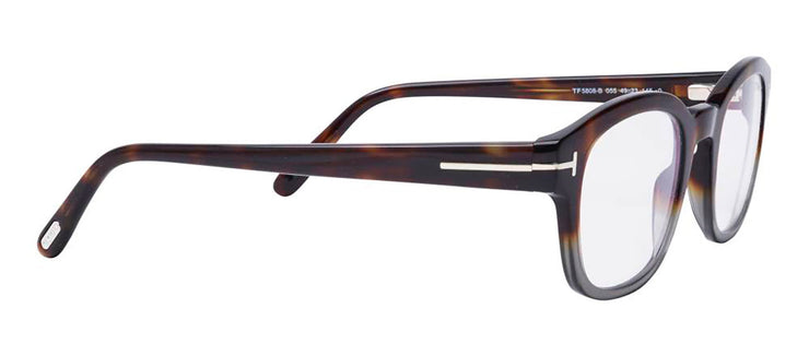 Tom Ford FT 5808-B 005 Square Plastic Multicolor Eyeglasses with Clear Lens