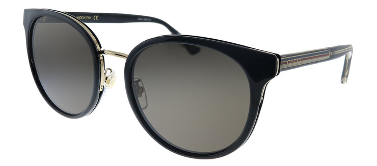 Gucci GG 0850SK 002 Cat-Eye Acetate Black Sunglasses with Grey Lens